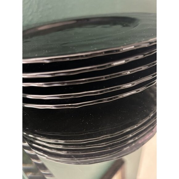 Set 5 Studio Bormioli Rocco Hammered Amethyst Purple 8” Salad/Dessert Plates Vtg - Picture 8 of 8